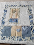 Makatka z kieszeniamI w stylu prowansalskim 58x72