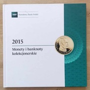 Monety i banknoty kolekcjonerskie Narodowy Bank Polski (NBP) 2015