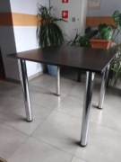 Stół kuchenny 80x80 nogi chrom 5 szt 