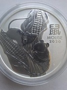 Srebro 3oz Zestaw Lunar III 2020-2022 Mysz Wół Tygrys 1 oz