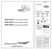 Fendt 5220E 5250E 6250E Operators Manual Instrukcja Obsługi Konserwacji DTR