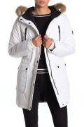 MICHAEL KORS ORYG. BIAŁA KURTKA DAMSKA PARKA FUR!S