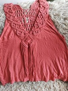 River Island,bawelniana bluzka boho  40-42