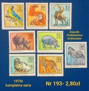 Znaczki fauna:193: zwierzęta, ssaki- DDR/NRD 1975r **