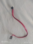 Kabel SATA 50cm czerwony kątowy + prosty do HDD SSD napędów sprawny
