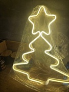 Choinka neon led ozdoba świąteczna w okno  slicznie swieci na prąd wys50cm 