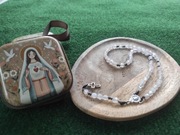 Różaniec ręcznie robiony z kwarcu różowego 