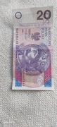 Banknot 20 zł Ciekawy nr
