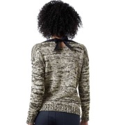 PROMOD melanżowy sweter z kokardą rS