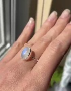 Pierścionek srebrny srebro 925 Moonstone Ring. Z kamieniem księżyca!