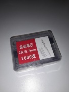 1000 szt. wkłady do ołówka automatycznego 0.7mm 2B, Czarny grafit