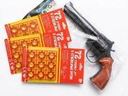 Pistolet Rewolwer na Kapiszony + Zestaw Amunicji (216 Strzałów!)