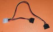 Przedłużacz adapter zasilania HDD DVD Molex 2 Sata