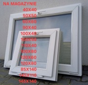 OKNO PIWNICZE 100X40 PCV białe DUŻE STANY MAGAZYNOWE