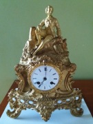 SECESYJNY ZEGAR Kominkowy 