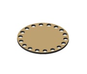 Baza dno koszyka do szydełkowania koło 8 cm