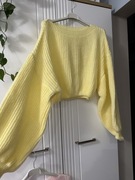 Przepiękny żółty sweterek 