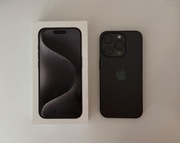 IPhone 15 pro 256 GB Tytan czarny | Szkło hartowane + 2 etui gratis