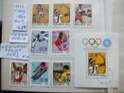 9szt. znaczki seria Fi 2002 Blok 89 Polska 1972r. SPORT Igrzyska klej