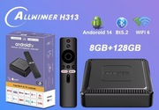 Smart TV Box Android 14 Allwinner H313 8G+128GB