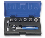 Komplet kluczy nasadowych 1/4", z grzechotką T, 72 zęby 