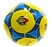 piłka nożna żółto-niebieska 