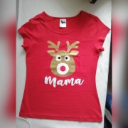 Zestaw koszulek świątecznych, tata mama syn body 