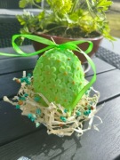 Wielkanocna świeca z wosku sojowego z aromatem czekolady