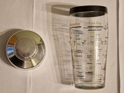 Szklany Shaker do drinków z plastikowym sitkiem 0,5 litra