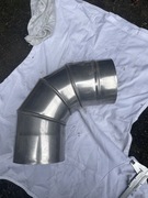 Kolano do pieca nierdzewne regulowanefi 130mm