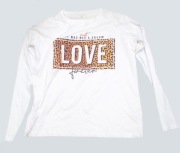 love koszulka długi rękaw, love bluza bawełniana