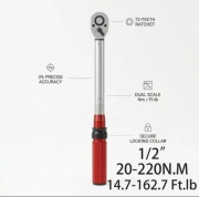 Klucz dynamometryczny 1/2" 20-220Nm 