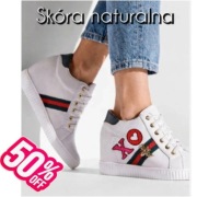 R.Polanski Skórzane sneakersy na ukrytym koturnie naszywki, aplikacje 37