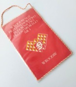 Proporczyk Wrocław Przedsiębiorstwo Budownictwa Przemysłowego nr1 Herb