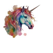 Naklejka na ścianę Jednorożec 40x40 cm