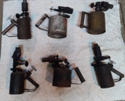 Zestaw 6  starych palników-lutlamp