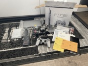 Konsola Sony PlayStation 2 Satin Silver + karton + papiery (numery Zgodne)