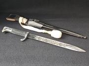 III Rzesza, Niemiecki Bagnet paradny KS 98 Eickhorn trawiony.