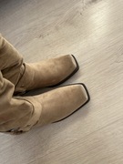Bershka kozaki camel nowe zamsz r 39