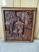 Obraz gipsowy Woźnica Vintage z PRL-u 