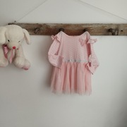 Elegancka sukienka dziewczęca Pepco, tiul, kwiaty, rozmiar 74