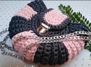 Ręcznie zrobiona torebka - oreo