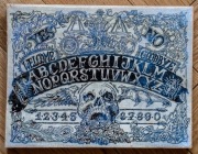 Tablica Ouija Drewniana Rękodzieło Spirit Board Okultyzm Czaszka Retro