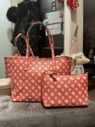 Torba duża Guess Vikky z monogramem z kosmetyczką torebka