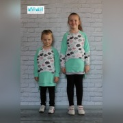 Długa asymetryczna bluza