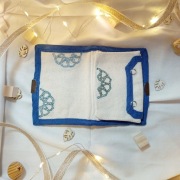 Portfel haftowany bawełniany