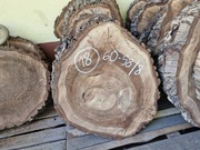 Plaster Drewna Orzech Włoski 60/58/8 cm Blat Stolik Żywica DIY