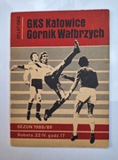 GKS Katowice - Górnik Wałbrzych 1989 program meczowy 