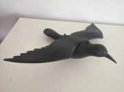 Duży Latający Kruk odstraszacz ptaków gołębi szpaków ptaki na balkon czarny