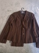 Garnitur damski brązowy 38